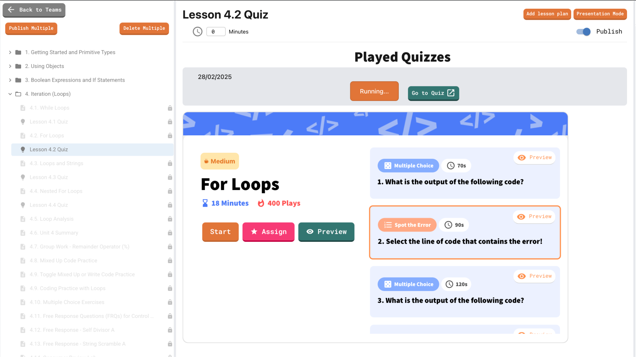 JuiceMind quizzes integration